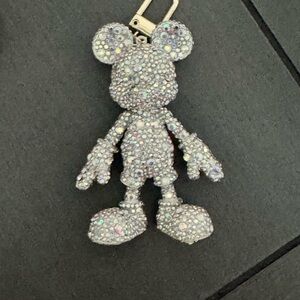 Baublebar Disney Mickey Mouse Bag Charm in Silver Tone, EUC